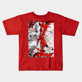 MJ Jumping through Graffiti Sky Kids T-Shirt